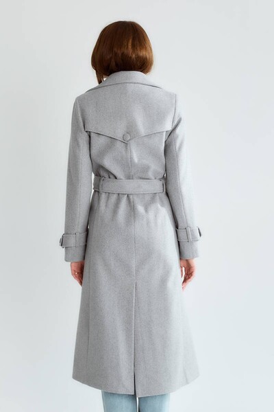 cemo Women's Gold Buttoned Coat