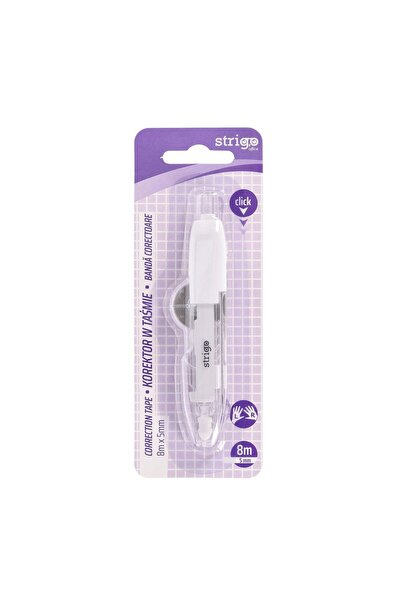 Strigo Correction tape Pen with mechanism, 5mm x 8m