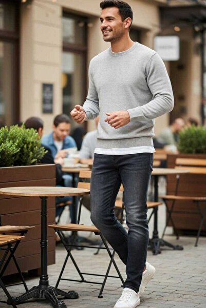 Voltaj Rafael εφαρμοστό Τζιν Παντελόνι Ανθρακίτη