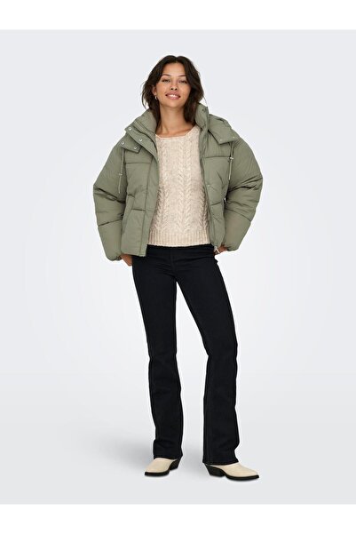Jack & Jones Only Kadın 15322013 Onlhope Short Puffer Jacket Cc Otw Haki