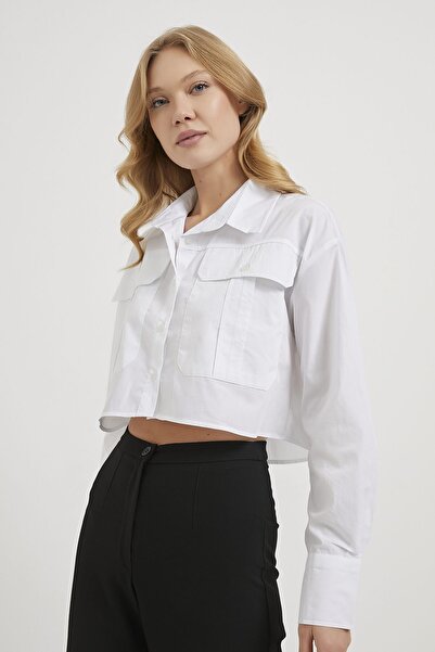 Arma Life Armalife 3861 Pocket Detail Crop Premium Women's Shirt