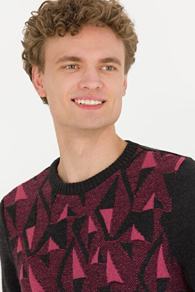 U.S. Polo Assn. Men's Anthracite Melange Sweater