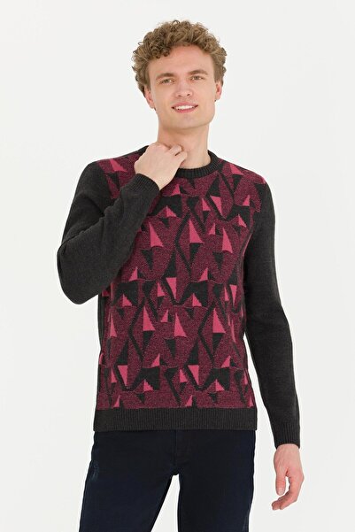 U.S. Polo Assn. Men's Anthracite Melange Sweater