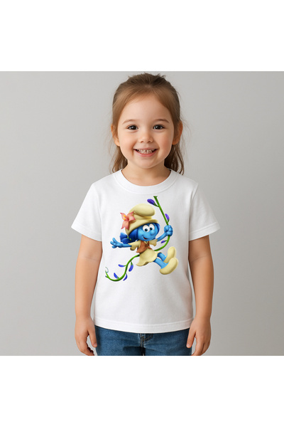 OEM Tricou Copii Fetite Strumfita Bobita 100%Bumbac