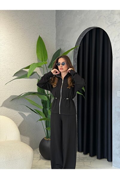 By Merve Darende Buy Elastic Adjustable Cardigan Pants Modal Set