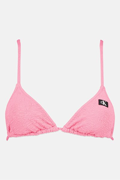 Calvin Klein Women Textured Padded Bikini Top, Pink