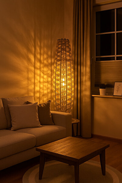 Efect Home Design Bohem,Ahşap,Rustik,Modern,Doğal El Yapımı Lambader 125*32