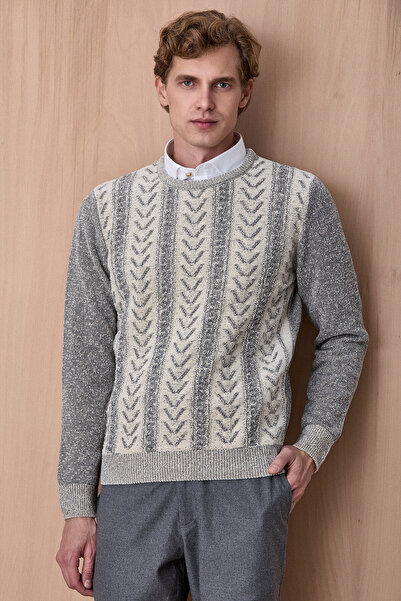 SMILE Frier Beige Crew Neck Knitwear