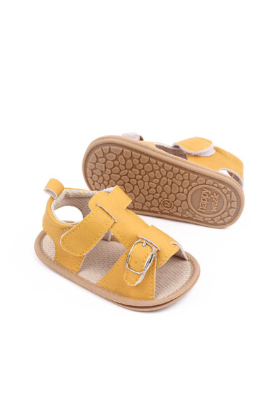 BebeNou Sandale galbene cu cataramă muștar MDd2796-1-c5