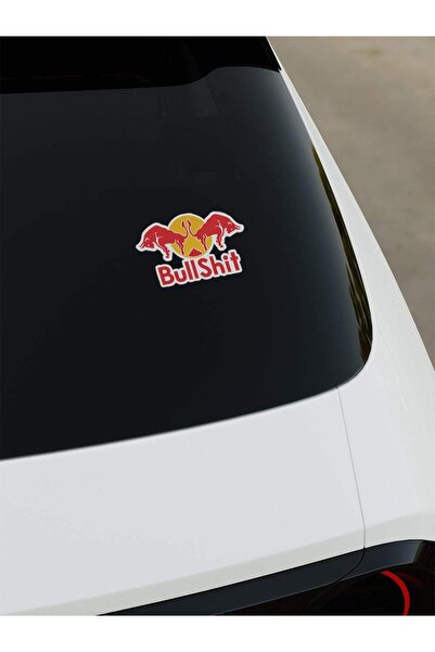 OkyayWorks Bull Shit Dijital Baskı Sticker- Araba-Motosiklet Etiket Sticker