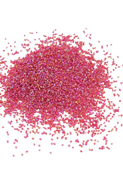 Serhat Aksesuar ve El İşçilik خرز مقطوع أحمر فاتح جانجان 2×1.5 مم (100 جرام 4...