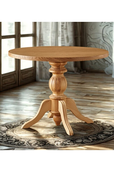 ocaliptus Baba Ayak Yuvarlak Masa Sabit 100x100