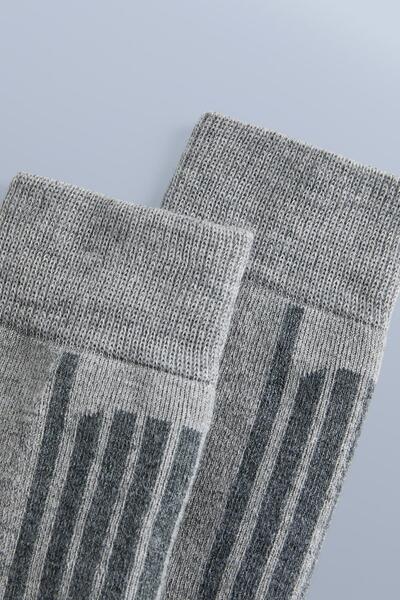 Oysho Primaloft® yarn WOOLMARK® wool blend long ski socks