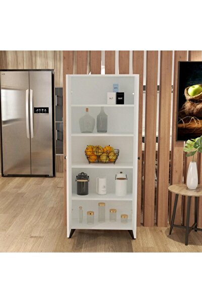 Remaks Marsel 2 Kapaklı 5 Raflı Çok Amaçlı Dolap - Beyaz