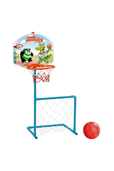 PİLSAN Set 2in1 basketball si fotbal Magic potrivit pentru utilizare interior/exterior, montare si d