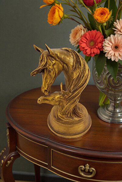 ay hediyelik Taylı At Biblo - Dekoratif Polyester 18x29 cm