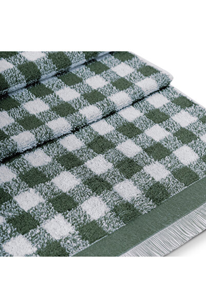 Altınbaşak Gracia 100% бавовняна фарбована рушник для ванної кімнати 70x140 хакі