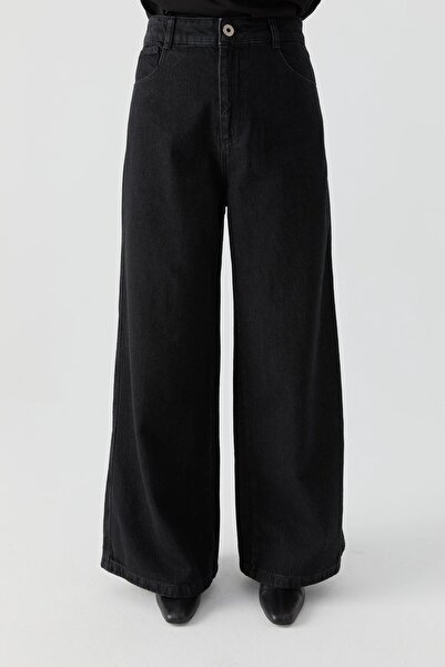 Tuğba Bol Paça Pantolon - Siyah