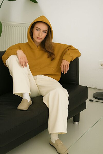 E-ROMA سترة رياضية بقلنسوة كبيرة الحجم للجنسين