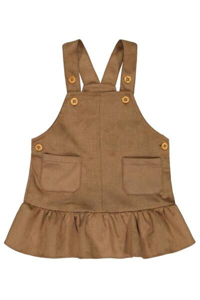 Civil Baby Süet 6-18 Ay Elbise - Bej 6-9 Ay
