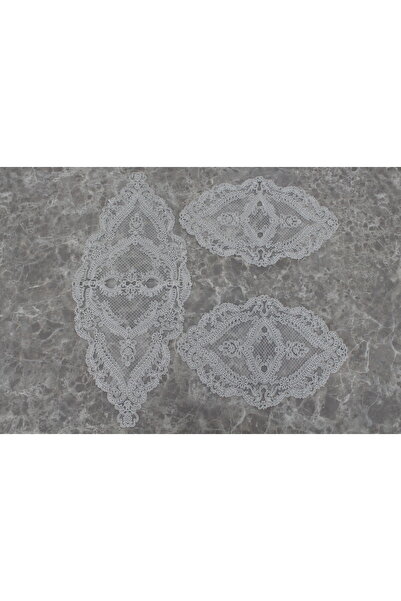 HUZUR ÇEYİZ Petek 3-Piece Coffee Table Set