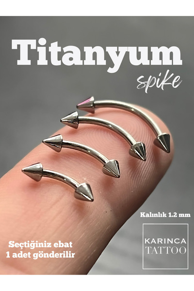 Karınca Piercing Spike Titanyum Piercing Kaş Forward Helix Conch Anti Tragus Rook Snug Daith Smiley Septum Nipple