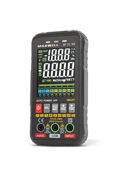 Maxwell Multimeter automatic with 3" color display, Continuity test, resistan...