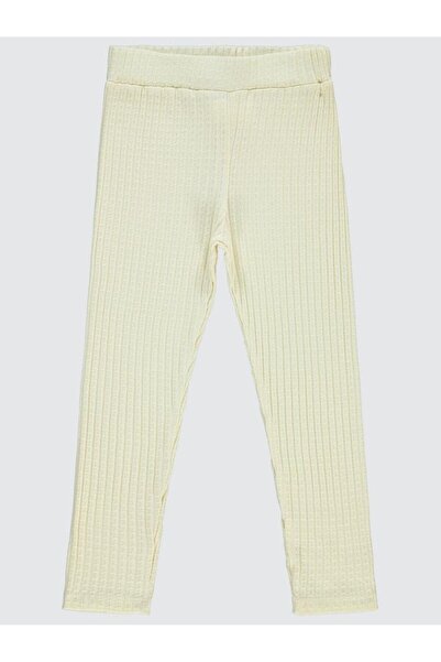 Civil Girls Reported Ribbed Knit 10-13 Years Old Leggings - White 12-13 Years Old