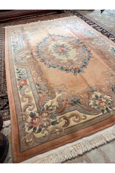 RD RAMAZAN DAĞ EL HALI SANATI El Dokuma Kabartmalı Çin Halısı Ebat 280x180