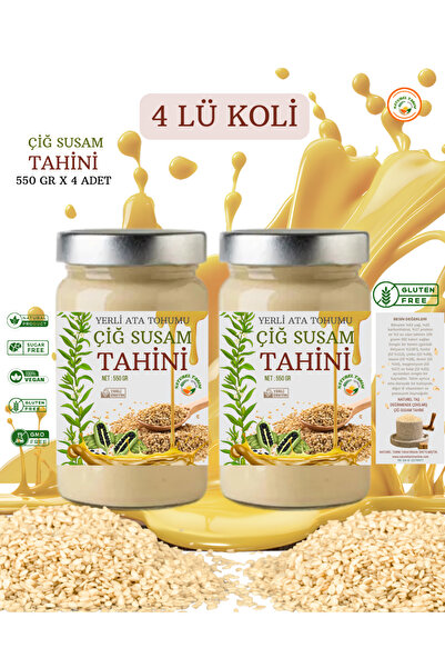 NATUREL ÇİĞ SUSAM TAHİNİ 550 GR X 4 ADET