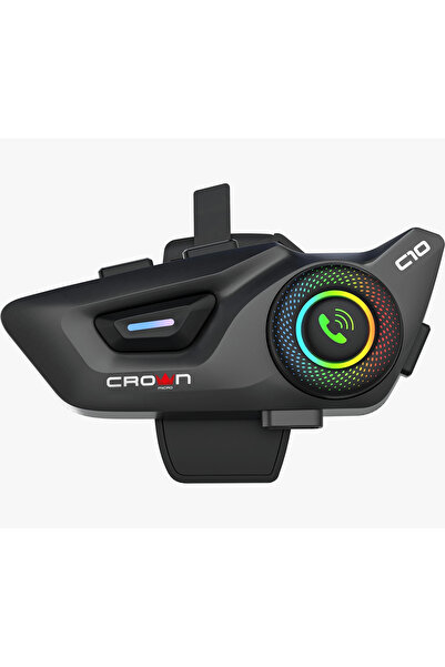 Crown Micro C10 Motosiklet Kask Bluetooth interkom Seti