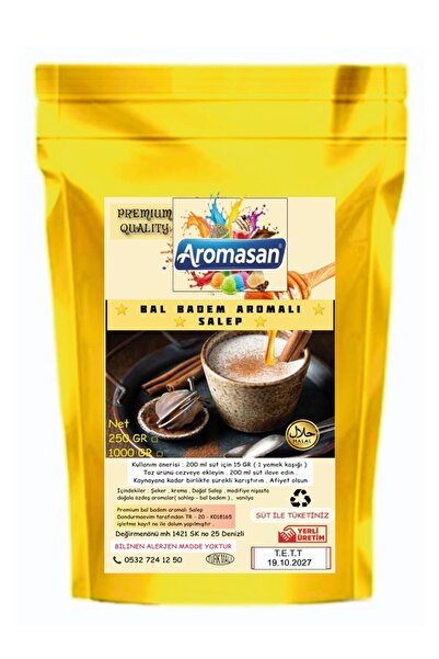 aromasan Bal Badem Aromalı Salep - 1 Kg