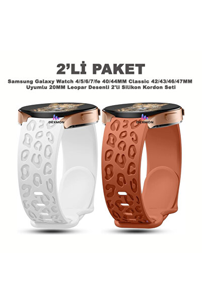 Dexmon Samsung Galaxy Watch 4/5/6/7/FE 40/44mm Classic 42/43/46/47mm Uyumlu 2...