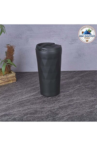 Blue mountain Thermos for Hot Liquids - Matte Black