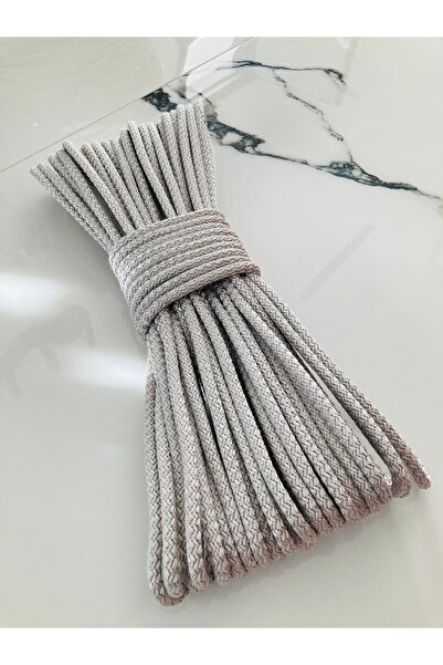 Rengarenkelemekleri polip polyester makrome(10 metre )dolgulu salıncak supla sepet halat ip 8mm