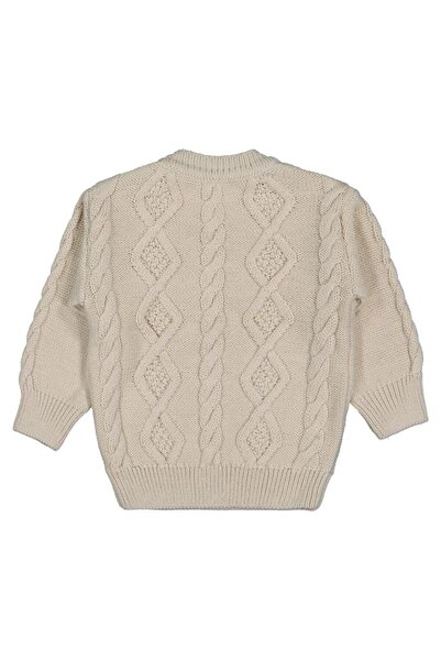 Civil Baby Rain Hair Knit 6-18 Months Sweater - Beige 6-9 Months