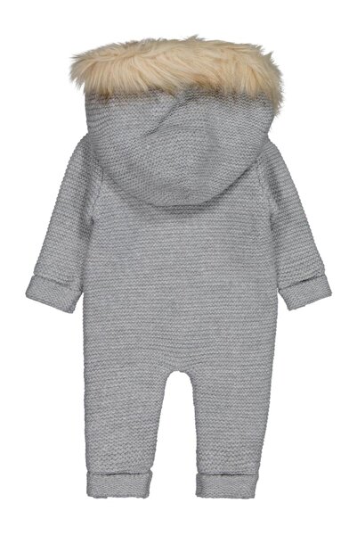 BEYBEK Hooded 3-12 Month Jumpsuit - Gray 3-6 Months