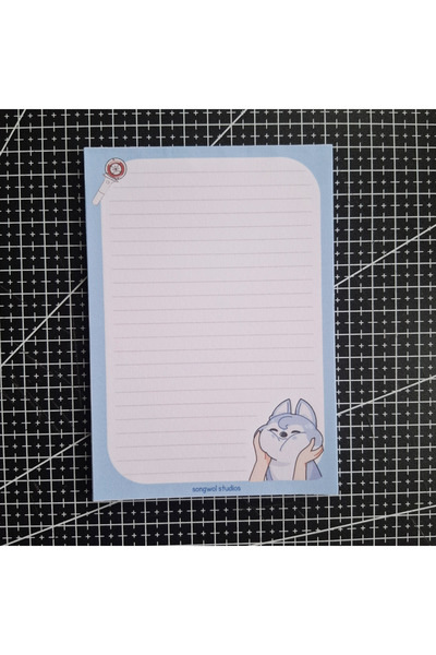 Songwol Studios Stray Kids Skzoo Wolfchan Bangchan Memo Pad, Notepad, Notebook