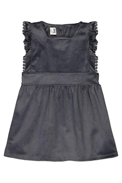 Civil Baby Sleeve Ruffled 6-18 Months Dress - Gray6-9 Months