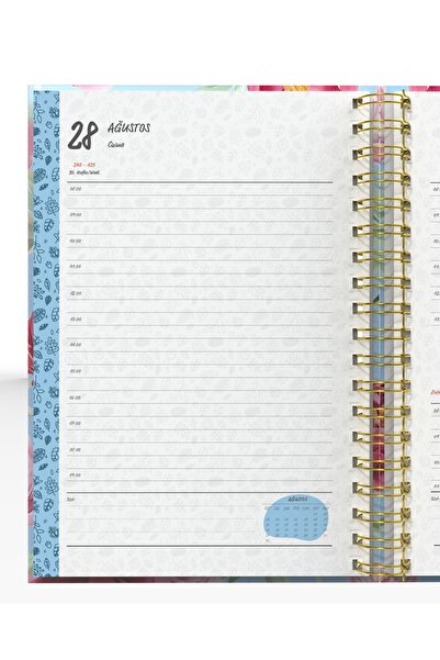 denden Spiral-Bound 2026 Agenda Flowers 6