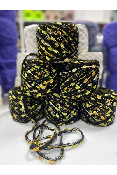 göçer Πλεκτό σχοινί χειροποίητης πλέξης μαύρο μοχέρακρικ και πολύχρωμο οπτικό...