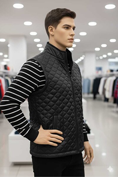 ganini Güncüoğlu Quilted Zippered Seasonal Men's Vest