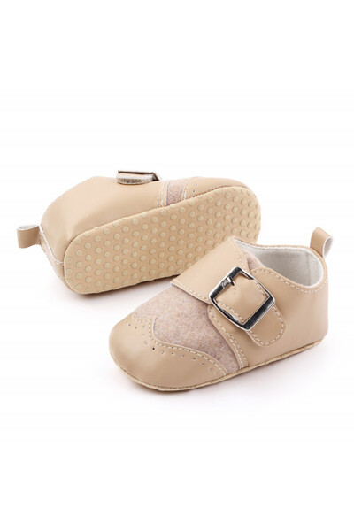 BebeNou Pantofi eleganți pentru bebeluși, crem, cu cataramă, MDd2425-3-p15