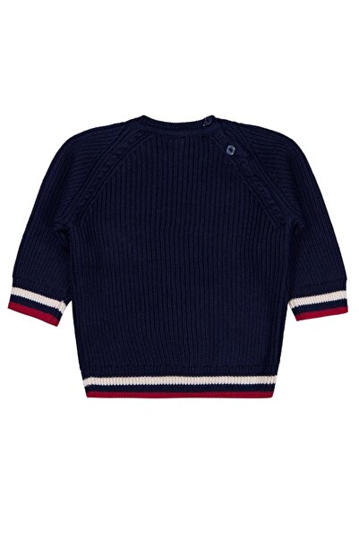 Civil Baby M Embroidered 6-18 Months Sweater - Navy Blue 6-9 Months
