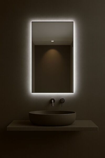 eagle mirror "Endless3" Dokunmatik Sensörlü Dikey Dekoratif Banyo Aynası "TRA...