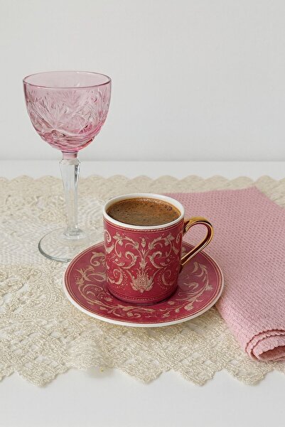 Mirano Cam Tasarım DEKORLU (KESME) EL İŞİ 145ML SHİNE KRİSTAL KADEH – KAHVE Y...