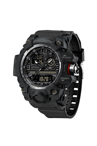 Sanda Men's wristwatch, Sanda, Military style, Army, Shock resistant, Sport, Black