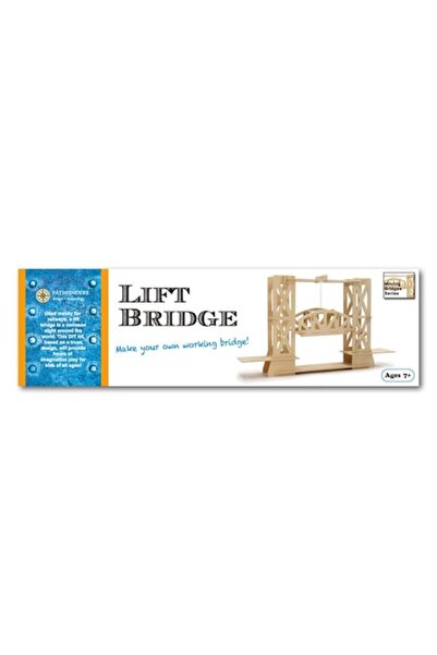 Pathfinders Lift Bridge Construction Set, 34 pcs, Wood, 38 x 25 x 8 cm, Design, 7+ years