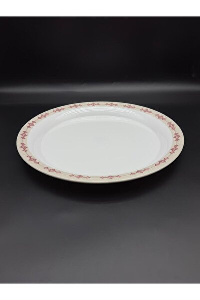 LANDREEN Luxury melamine rice serving plate, resistant to breakage and cracking, microwave and dishwasher safe. Plate size: 45 cm.