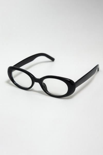 Chunky Frame Cat Eye Classic Vintage Black Framed Women's Glasses with Blue Block Blue Light Filter